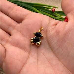LGG Elegant Gold and Black Pendant 925